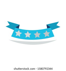 Colour Ribbon Simple Illustration Clip Art Vector