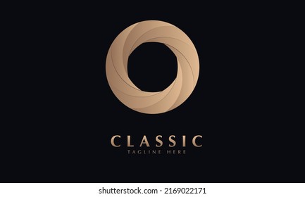plantilla de logotipo de vectores de rollo de color o de rollo de película