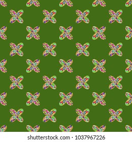 Colour seamless pattern with cooperated earth globe.