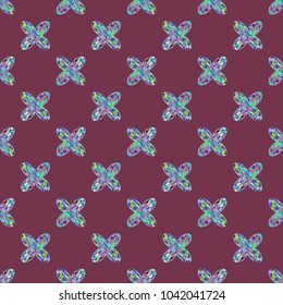 Colour seamless pattern with cooperated earth globe.
