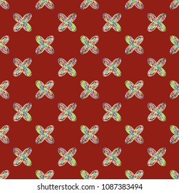 Colour seamless pattern with cooperated earth globe.