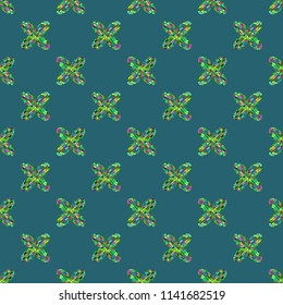 Colour seamless pattern with cooperated earth globe.