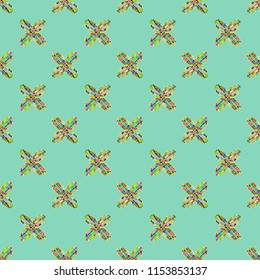 Colour seamless pattern with cooperated earth globe.