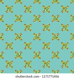 Colour seamless pattern with cooperated earth globe.
