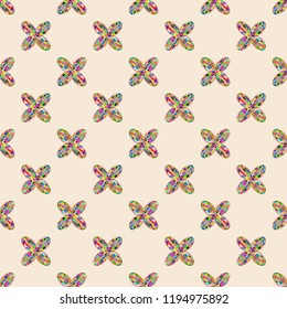 Colour seamless pattern with cooperated earth globe.