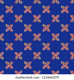 Colour seamless pattern with cooperated earth globe.