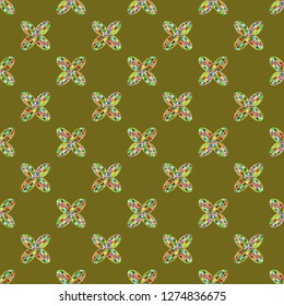 Colour seamless pattern with cooperated earth globe.