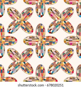Colour seamless pattern with cooperated earth globe.
