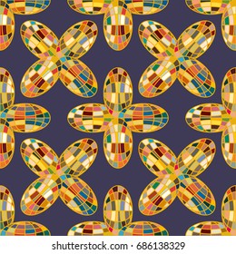 Colour seamless pattern with cooperated earth globe.
