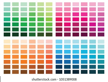 colour set palette vector illustration