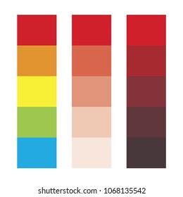 colour set palette vector illustration