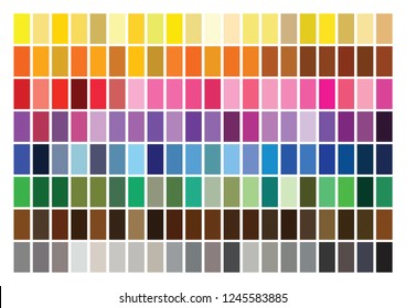 colour set palette vector illustration