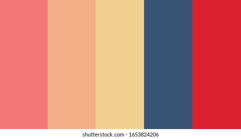 colour set palette vector illustration