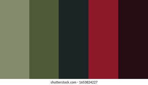 colour set palette vector illustration