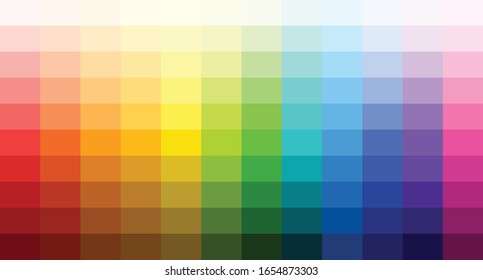 colour set palette vector illustration