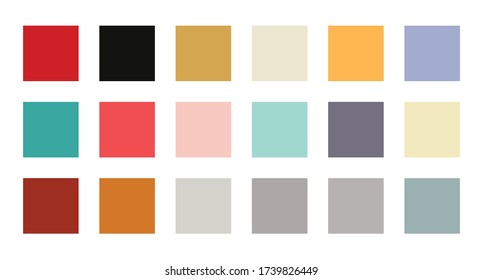 ilustración vectorial de paleta de colores