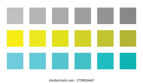 colour set palette vector illustration