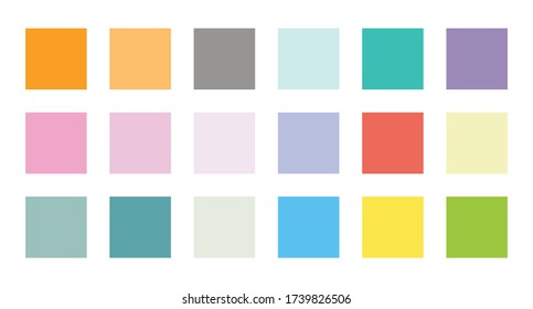 ilustración vectorial de paleta de colores
