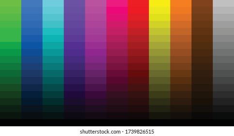 colour set palette vector illustration