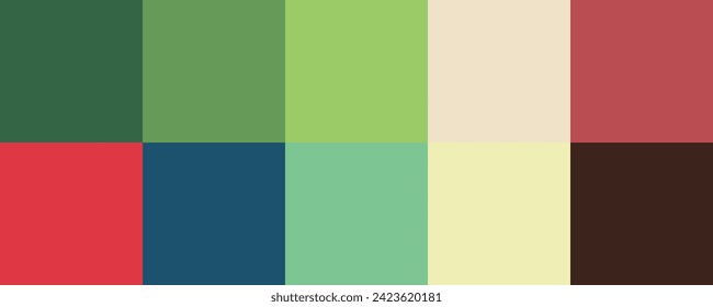Colour set palette vector illustration