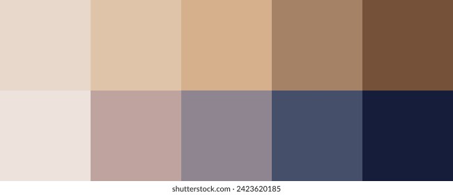 Colour set palette vector illustration