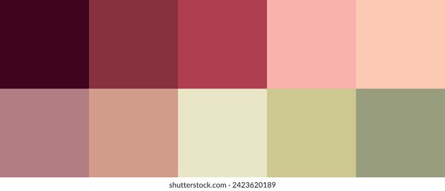 ilustración vectorial de la paleta de colores