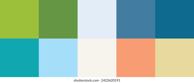 Colour set palette vector illustration