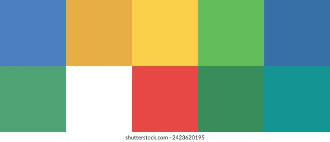 Colour set palette vector illustration