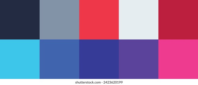 Colour set palette vector illustration