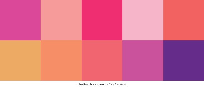 Colour set palette vector illustration