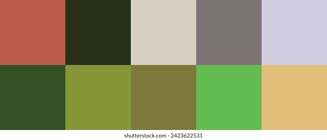 Colour set palette vector illustration