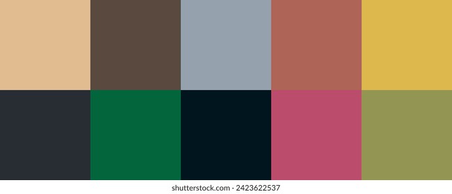 Colour set palette vector illustration