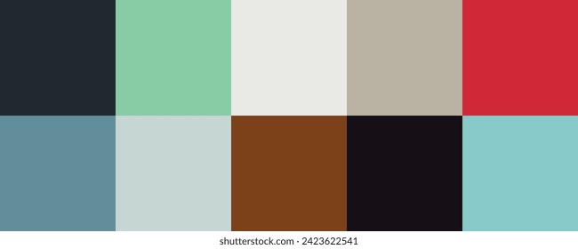 Colour set palette vector illustration