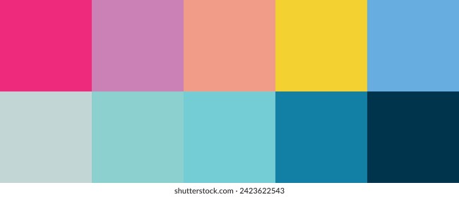 ilustración vectorial de la paleta de colores
