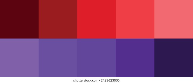 Colour set palette vector illustration