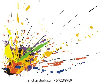 Colour splash vector