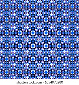 Coloured abstract background in the form of a mosaic in blue tones