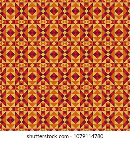 Coloured abstract background in the form of a mosaic in yellow-red tones