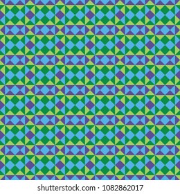 Coloured abstract background in the form of a mosaic in green-blue tone