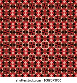 Coloured abstract background in the form of a mosaic in red-brown tones