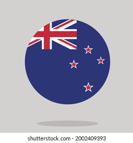 Farbige australische Flagge. Vektorgrafik der Flagge des Kreises Australia