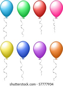 Coloured balloons