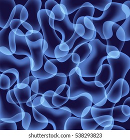 Coloured blob vector texture. Abstract blurred background.