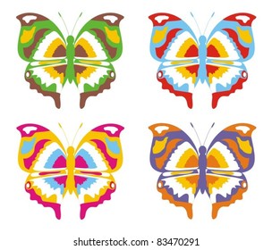 Coloured butterfly