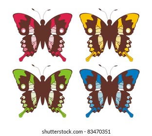 Coloured butterfly