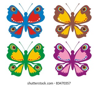 Coloured butterfly