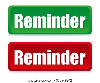 Coloured buttons reminders