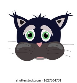 Coloured cats collection Free Vector for design