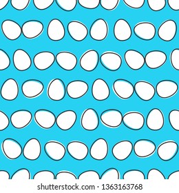 Coloured easter eggs seamless pattern.