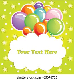 Coloured holiday balloons background, texture